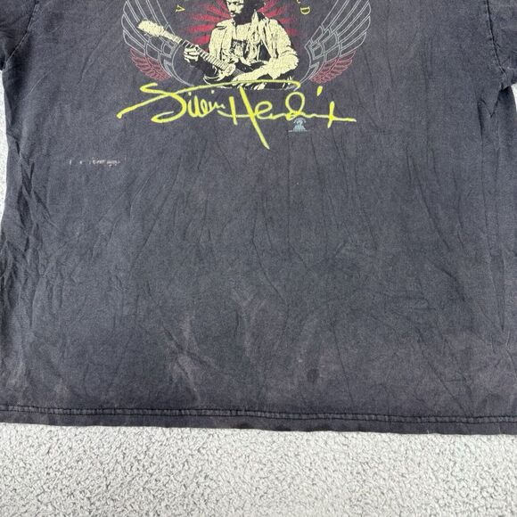 Y2K Jimi Hendrix T Shirt Mens XL Black 2005 Voodoo Child Retro Rock Band‎ Fader - Picture 2 of 11